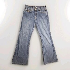 Lucky Brand Jeans Womens 8/29 Blue Flare Denim Made USA Dungarees